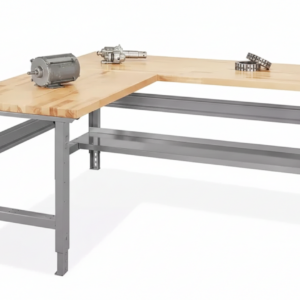 L-Shaped Industrial Packing Tables