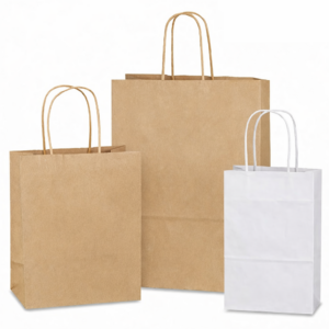 Custom Ink Printed Paper Shopping Bags