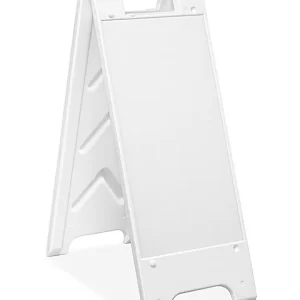 Mini Plastic A-Frame Sign - 12 x 24", White