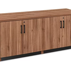 Metro Double Cabinet Credenza - Walnut
