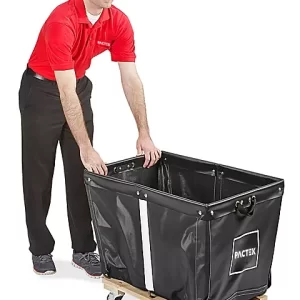 Vinyl Basket Truck - 6 Bushel, Black