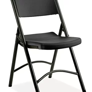 Economy Plastic Folding Chair - Black