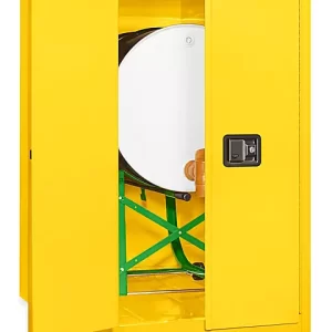 Flammable Drum Storage Cabinet - Horizontal, Manual Doors, 55 Gallon