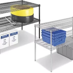 Two-Shelf Adjustable Wire Shelving