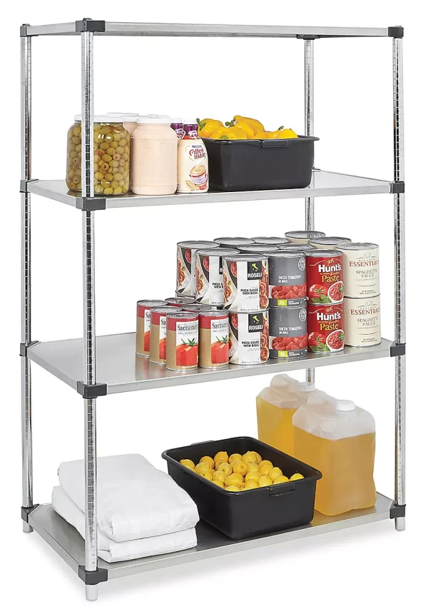 Solid Stainless Steel Shelving