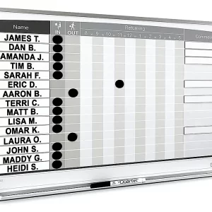 In/Out Staff Dry Erase Boards