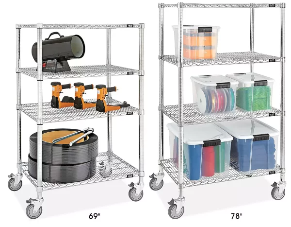 Chrome Mobile Shelving