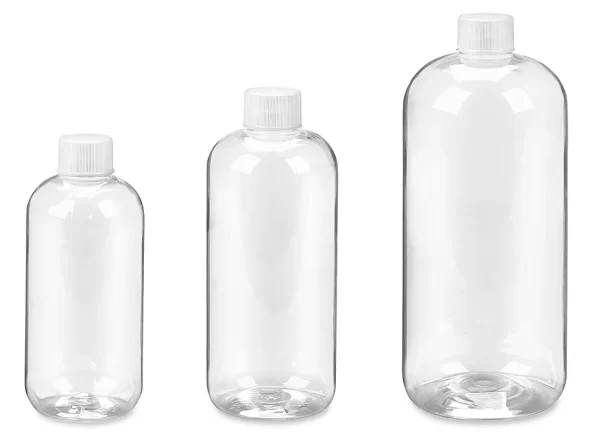 Clear Boston Round Bottles