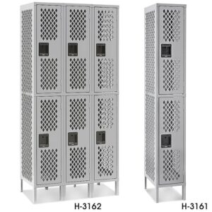 Pactek Ventilated Double Tier Lockers