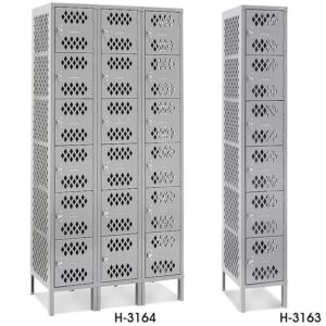 Pactek Ventilated Six Tier Lockers