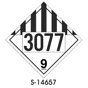Hazard Class 9 D.O.T. Placards