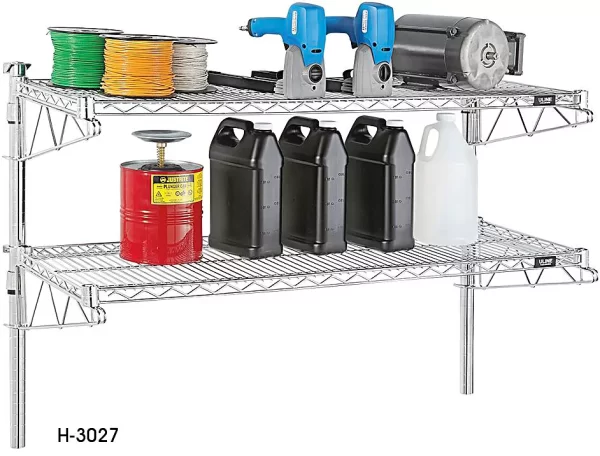 Wall-Mount Wire Shelving