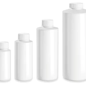 White Cylinder Bottles