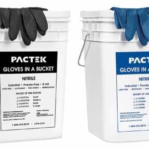 Nitrile Gloves in a Bucket