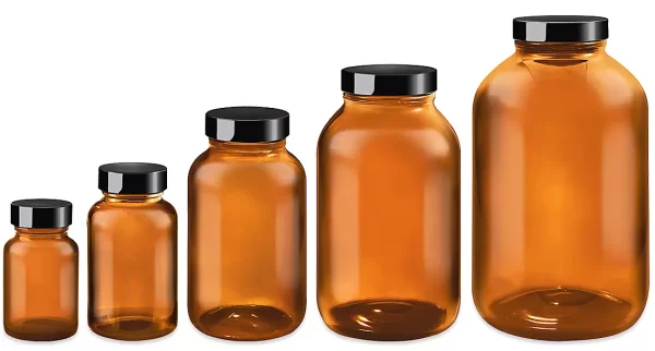 Clear Wide-Mouth Glass Jars
