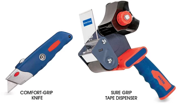 Pactek Sure Grip Knife and Tape Dispenser Combo