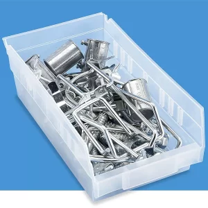 Clear Plastic Shelf Bins