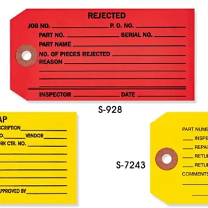 1-Part Inspection Tags
