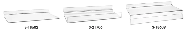 Slatwall Acrylic Shelves