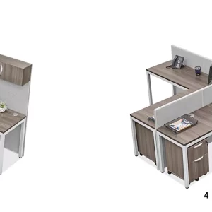 Double Row Downtown Privacy Workstations