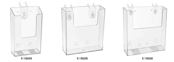 Slatwall Acrylic Brochure Holders