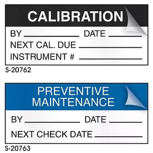 Self-Laminating Inspection Labels