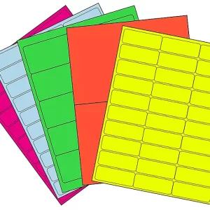 Fluorescent Removable Laser Labels