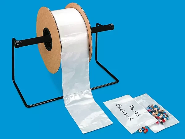 Pactek 2 Mil White Back Bags on a Roll