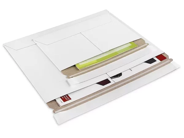 White Side-Loading Stayflats® Mailers