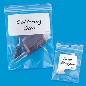 Minigrip® 4 Mil White Block Reclosable Bags