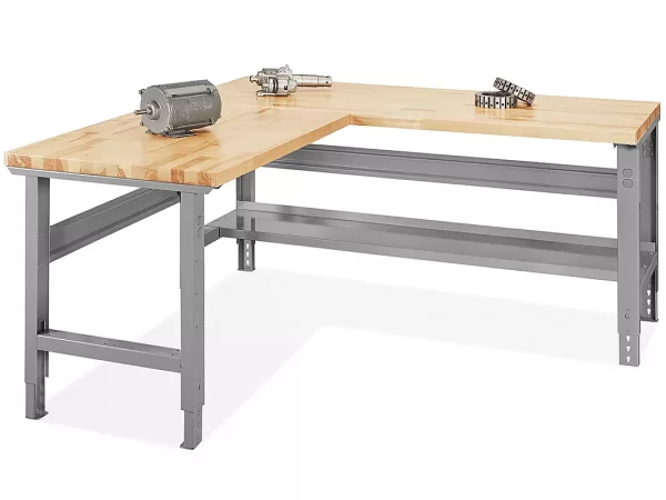 L-Shaped Industrial Packing Tables