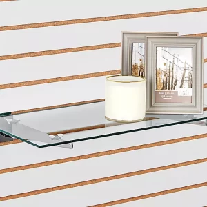 Slatwall Glass Shelves