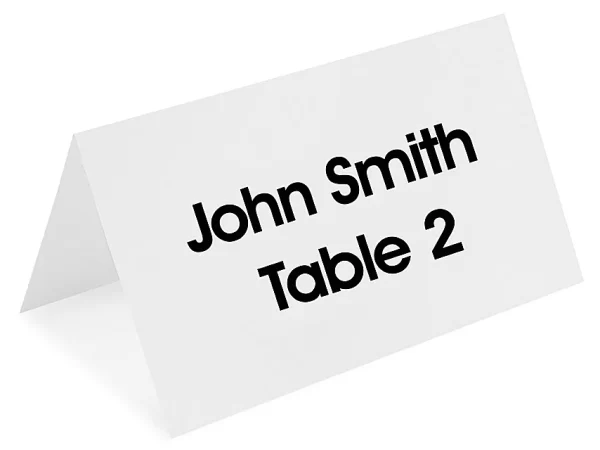 Tent Cards