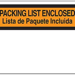 French Packing List Envelopes