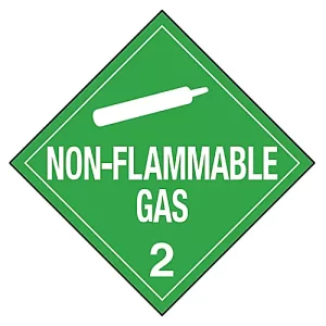 Hazard Class 2 D.O.T. Placards