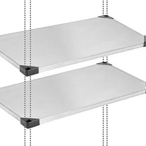 Solid Stainless Steel Shelving Additional Shelves