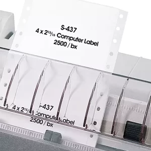 Pactek White Pinfeed Computer Labels