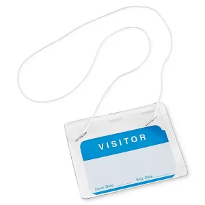 Name Badge Holders - 4 x 3", Horizontal, Hanging Style