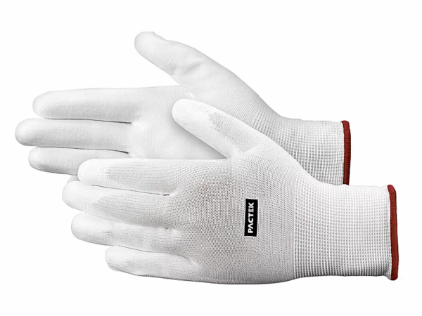 Pactek Polyurethane Coated Gloves - White, Small