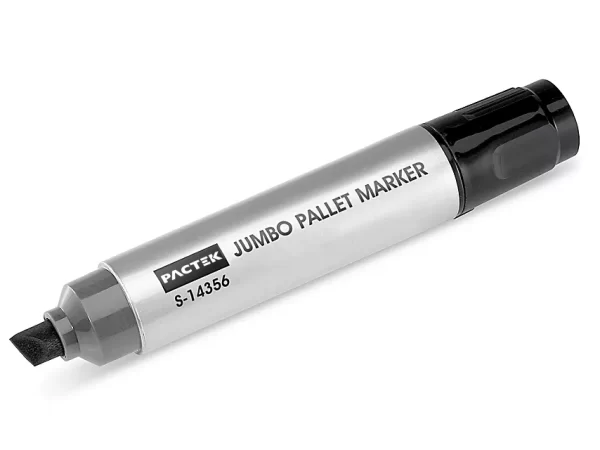 Pactek Pallet Markers - Jumbo Chisel-Tip, Black