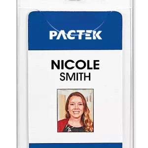 Name Badge Holders - 2 x 3", Vertical, Pre-Punched
