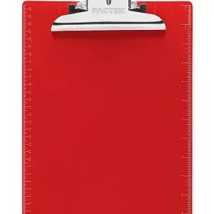 Plastic Clipboard - Letter, Red