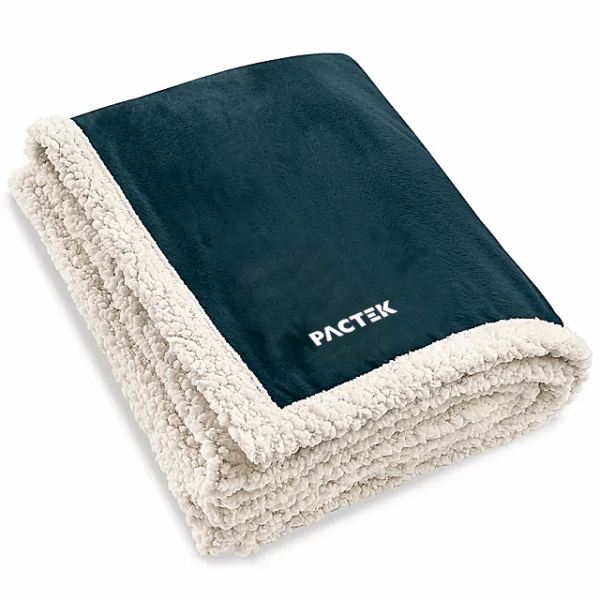 Lamb's Wool Throw - Navy
