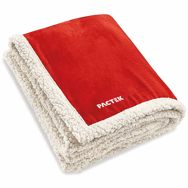 Lamb's Wool Throw - Red