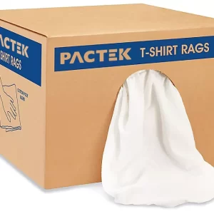 Standard White T-Shirt Rags - 25 lb box