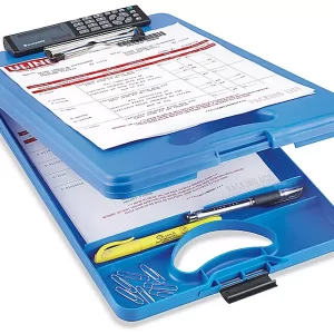 Storage Clipboard with Calculator - Blue