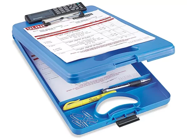 Storage Clipboard with Calculator - Blue