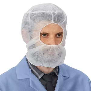 Hair and Beard Net Combo - White