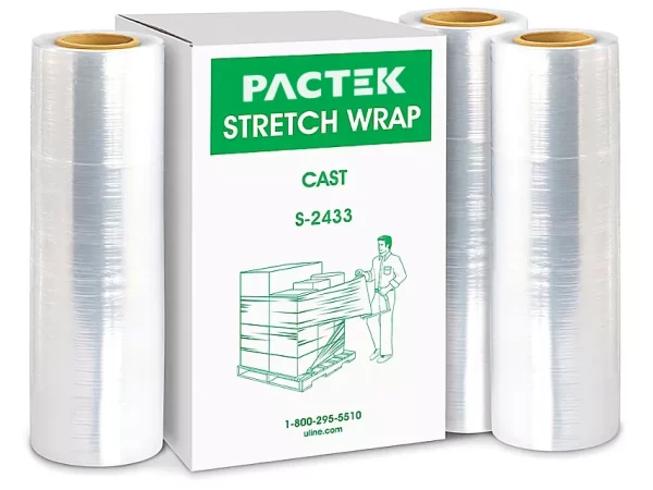 Pactek Stretch Wrap - Cast, 90 gauge, 18" x 1,500'