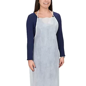 Polypropylene Aprons, White